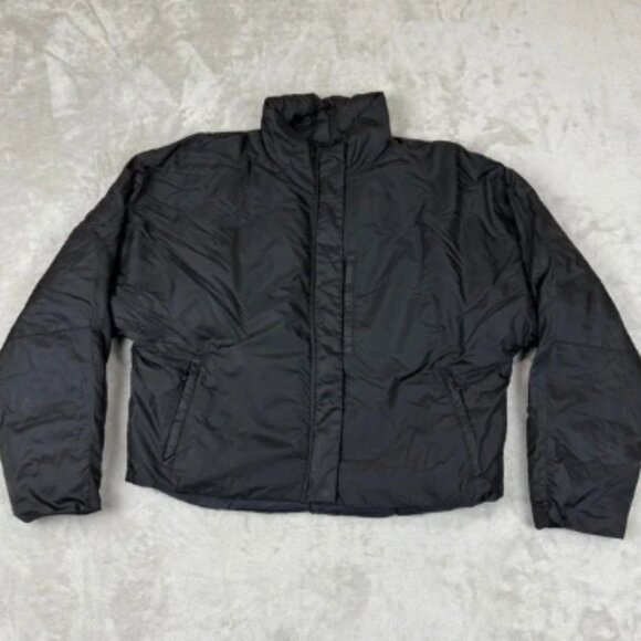 Ralph Lauren Sport Jacket Women M Black Puffer Feather Down Full Zip Outdoor EUC - Picture 1 of 9